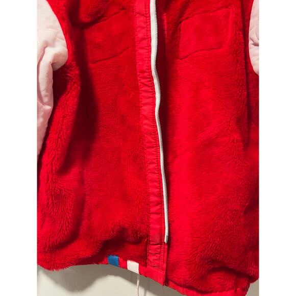 Vintage 1970s American Airlines Red Bomber Full Zip Up Jacket Size Medium JL - Picture 12 of 16